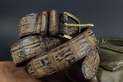 ALLIGATOR NUBUCK - CORK BROWN
