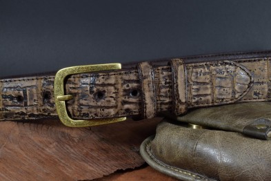 ALLIGATOR NUBUCK - CORK BROWN