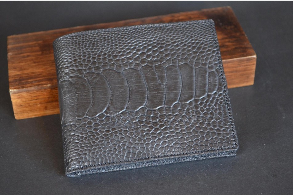 ROMA 6 - OSTRICH LEG - BLACK MATTE