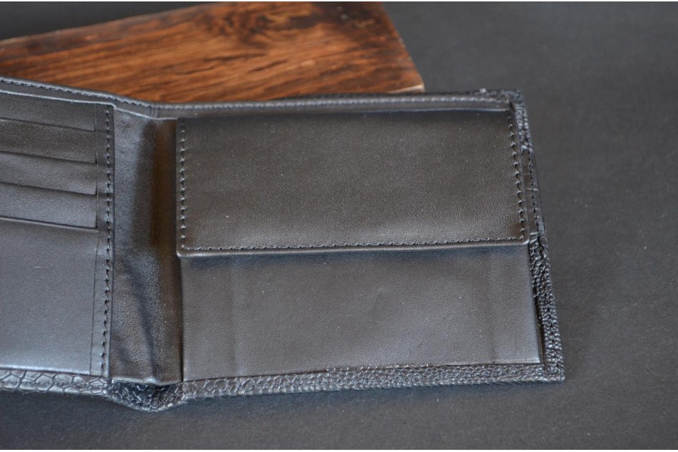 ROMA 6 - OSTRICH LEG - BLACK MATTE