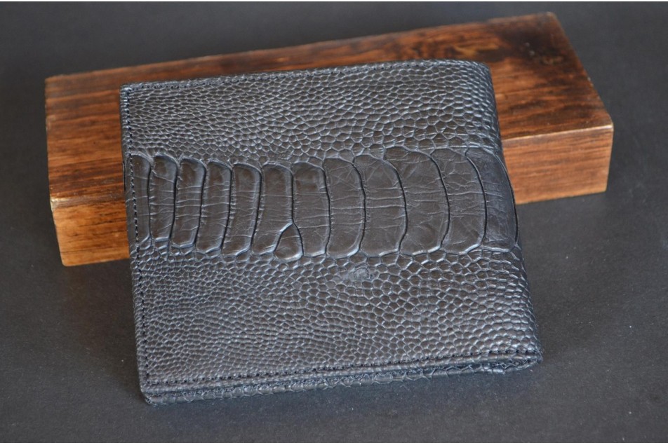 ROMA 6 - OSTRICH LEG - BLACK MATTE