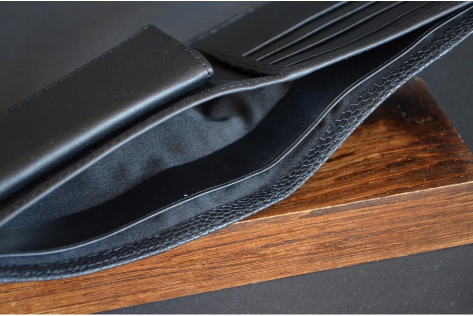 ROMA 6 - OSTRICH LEG - BLACK MATTE