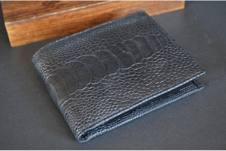 ROMA 6 - OSTRICH LEG - BLACK MATTE