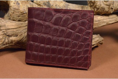 ROMA 5 - CROCODILE - BURGUNDY