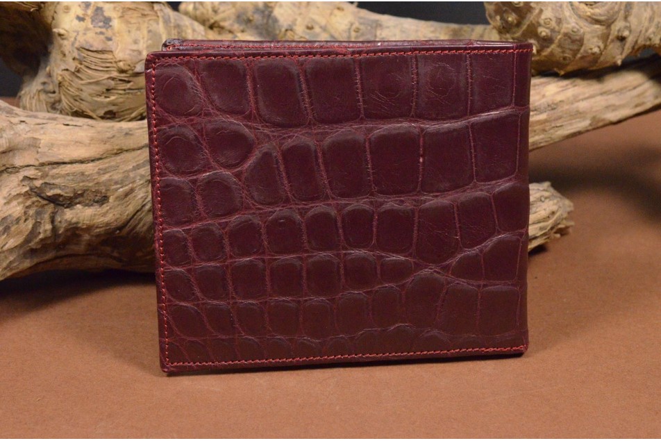 ROMA 5 - CROCODILE - BURGUNDY