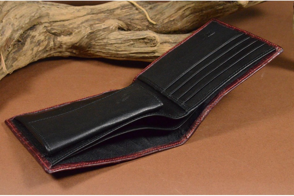 ROMA 5 - CROCODILE - BURGUNDY