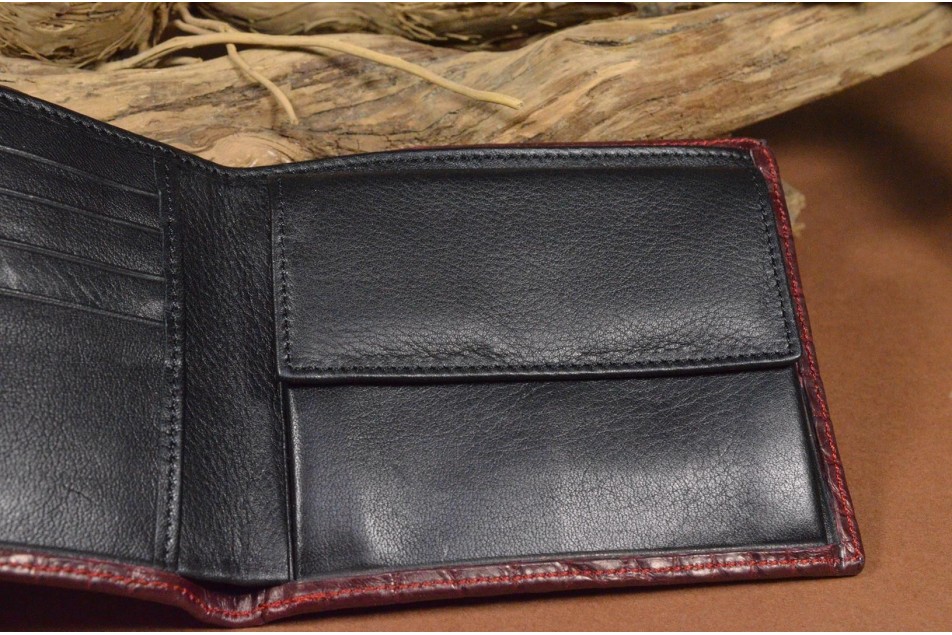 ROMA 5 - CROCODILE - BURGUNDY