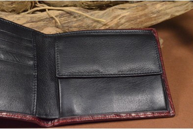 ROMA 5 - CROCODILE - BURGUNDY