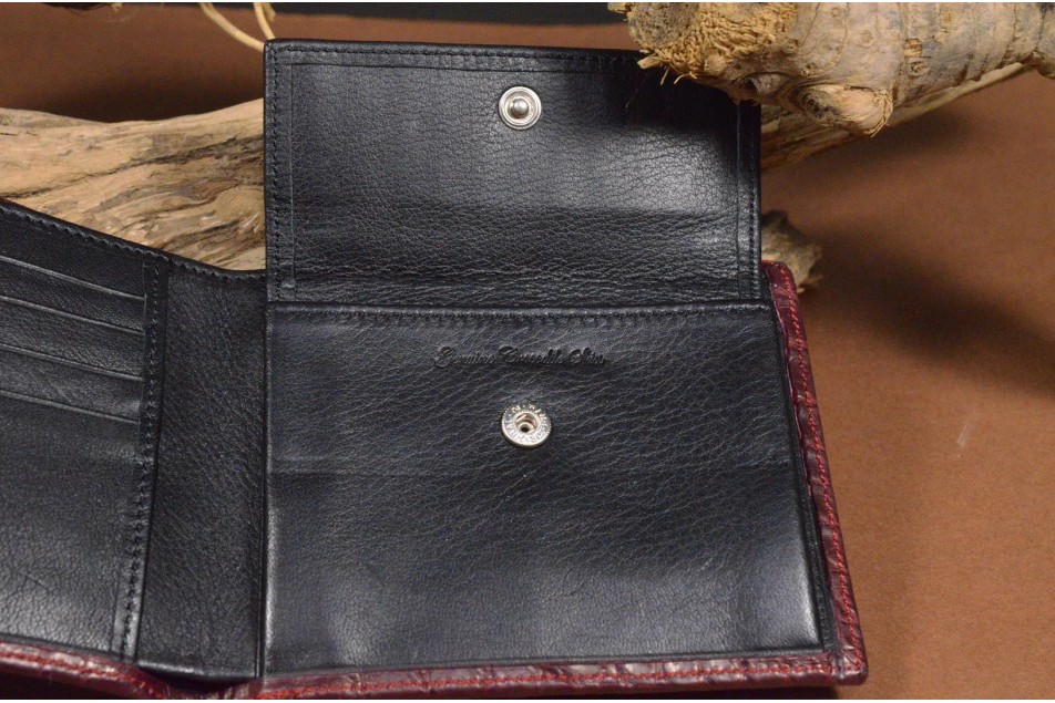 ROMA 5 - CROCODILE - BURGUNDY