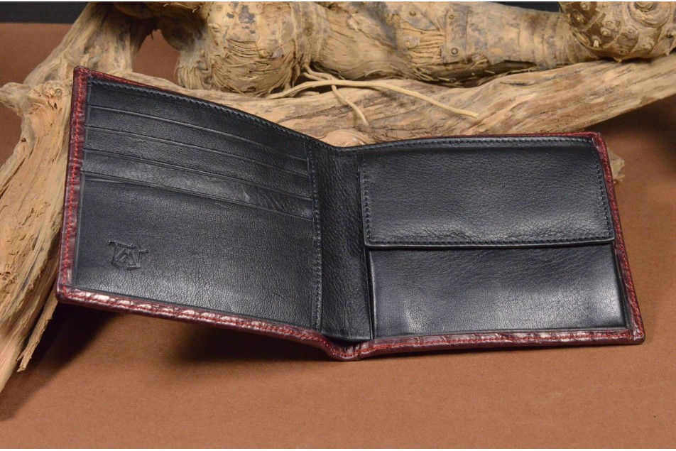 ROMA 5 - CROCODILE - BURGUNDY