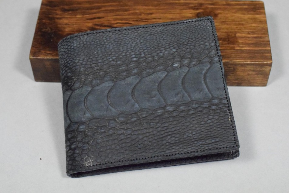 ROMA 25 - PATA AVESTRUZ NUBUCK - NEGRO
