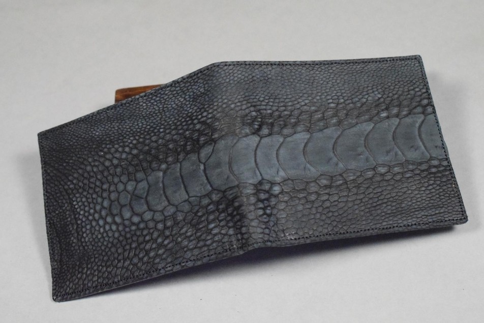 ROMA 25 - PATA AVESTRUZ NUBUCK - NEGRO