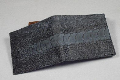 ROMA 25 - PATA AVESTRUZ NUBUCK - NEGRO
