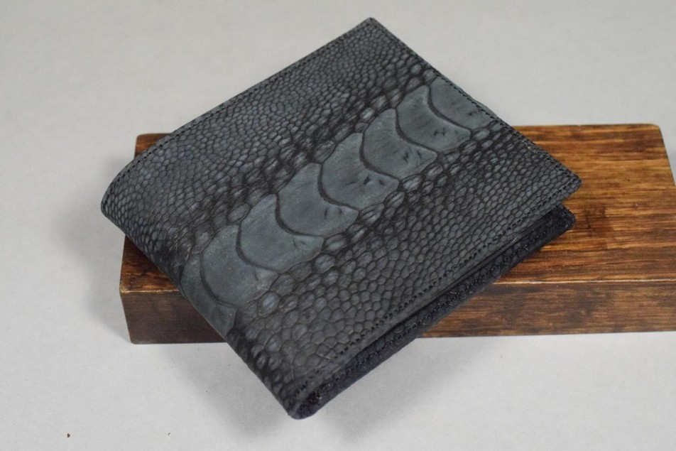 ROMA 25 - PATA AVESTRUZ NUBUCK - NEGRO