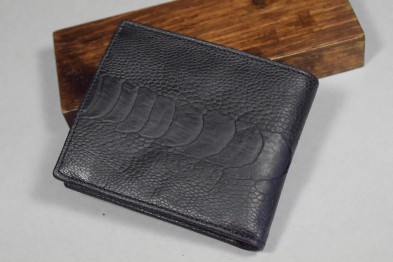 ROMA 27 - OSTRICH LEG - BLACK MATTE