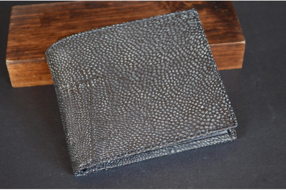 ROMA 46 - PATA AVESTRUZ NUBUCK - NEGRO