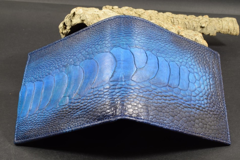 ROMA 50 - OSTRICH LEG - BLUE FANTASY MATTE