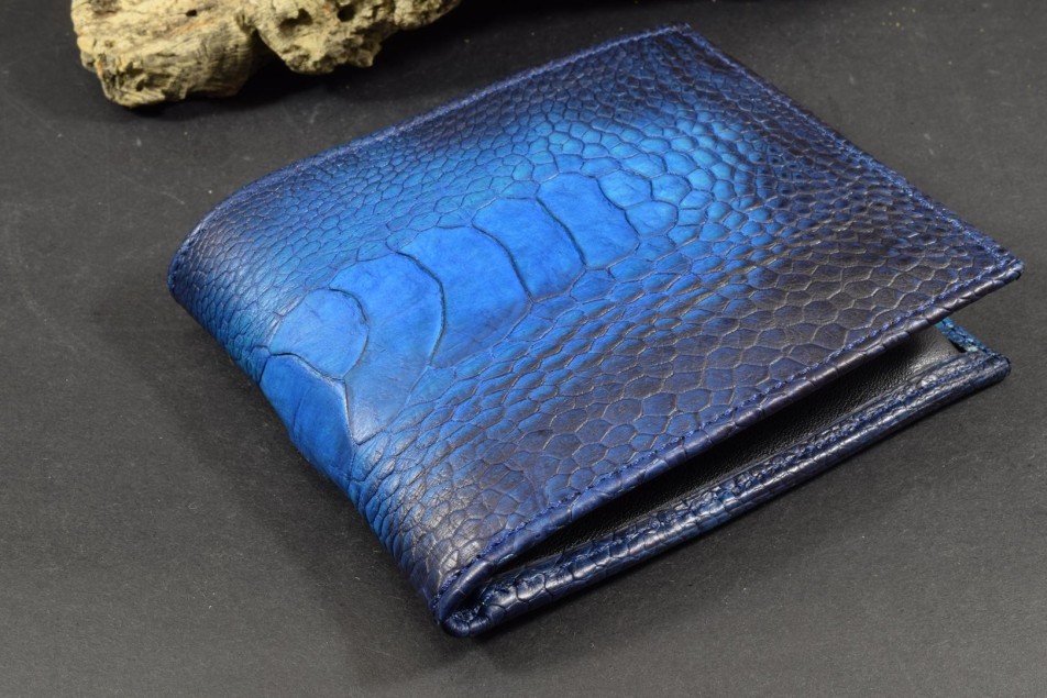 ROMA 50 - OSTRICH LEG - BLUE FANTASY MATTE