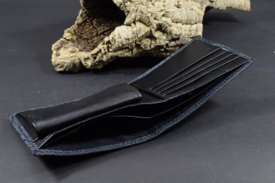 ROMA 55 - OSTRICH LEG NUBUCK - BLACK FANTASY