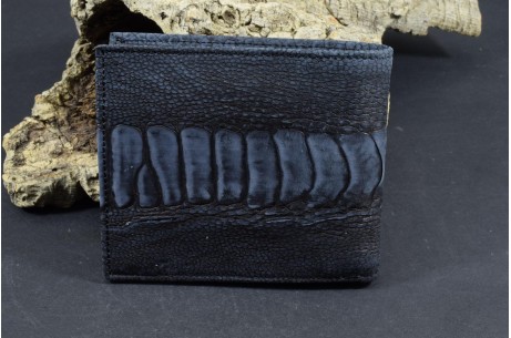 ROMA 56 - OSTRICH LEG NUBUCK - BLACK FANTASY