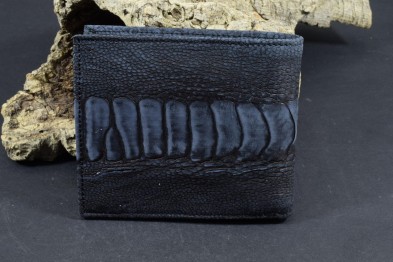 ROMA 56 - OSTRICH LEG NUBUCK - BLACK FANTASY