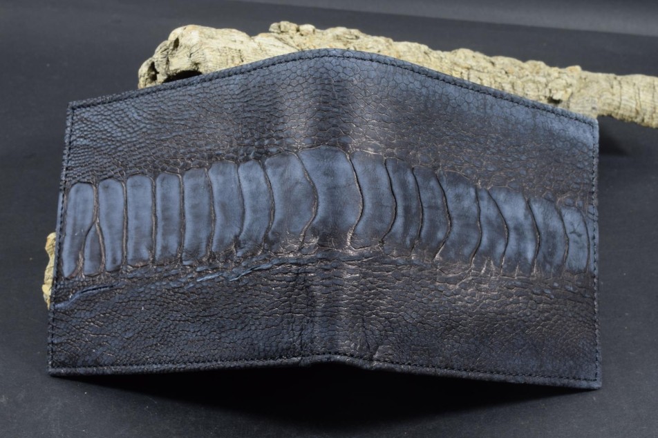 ROMA 56 - OSTRICH LEG NUBUCK - BLACK FANTASY