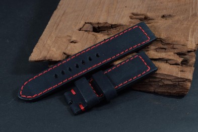 531 NUBUK SCHWARZ ROT 22/22 130/80 MM