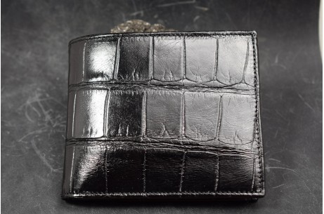 ROMA 9 - ALLIGATOR BLACK - SEMI SHINY