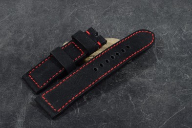 621 NUBUCK BLACK RED 24/22 130/80 MM