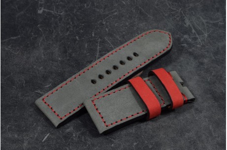 322 NUBUCK GREY RED 26/26 115/75 MM