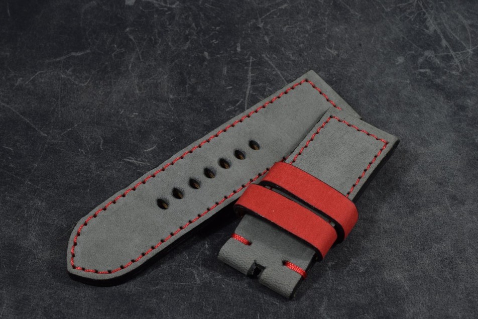 322 NUBUCK GREY RED 26/26 115/75 MM