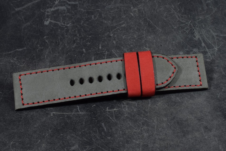 322 NUBUCK GREY RED 26/26 115/75 MM