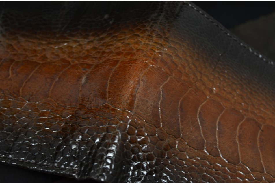 FIRENZE 69 - OSTRICH LEG - HONEY SHINY