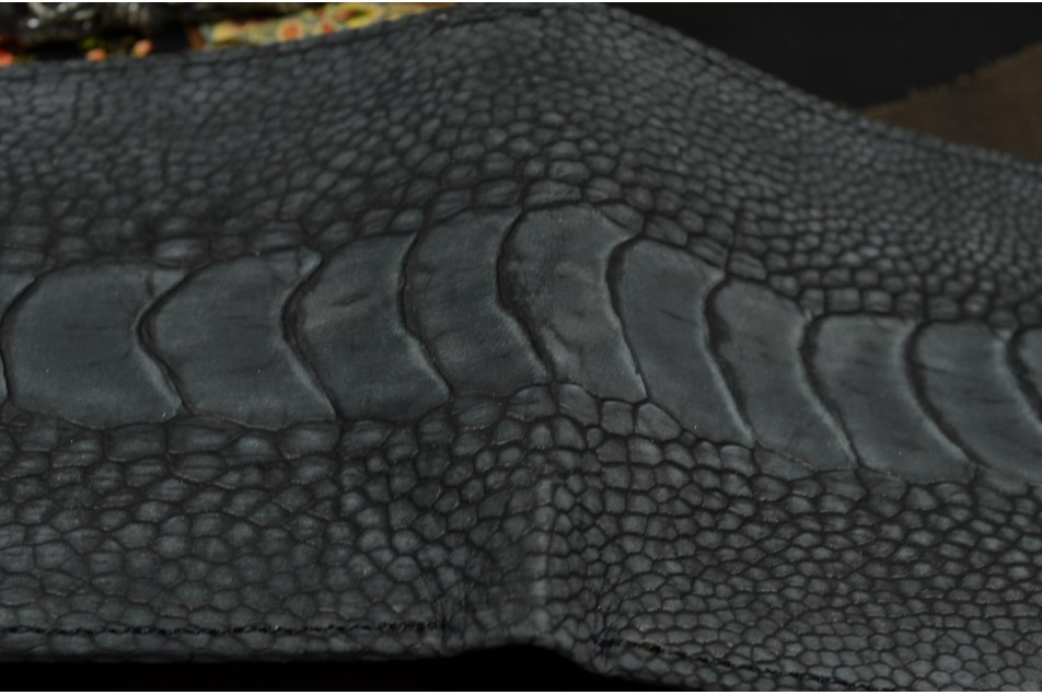 FIRENZE 72 - STRAUSSENBEIN NUBUK - SCHWARZ MATT