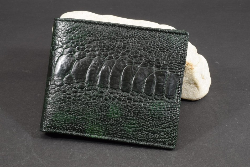 FIRENZE 102 - OSTRICH LEG - DARK GREEN MATTE