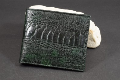 FIRENZE 102 - OSTRICH LEG - DARK GREEN MATTE