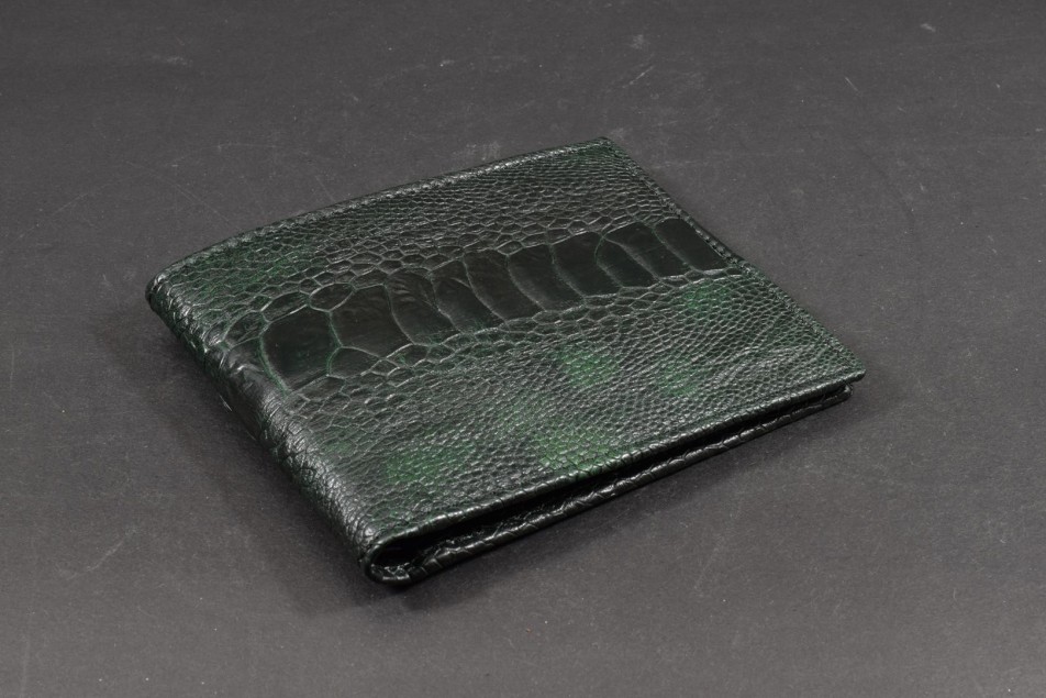 FIRENZE 102 - OSTRICH LEG - DARK GREEN MATTE