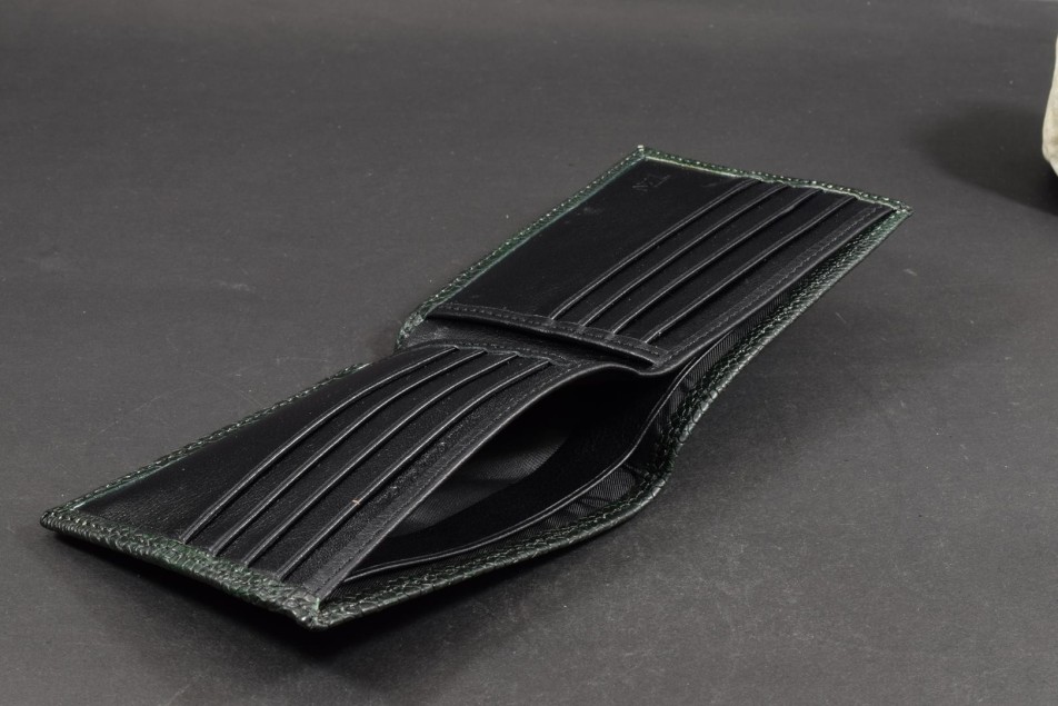 FIRENZE 102 - OSTRICH LEG - DARK GREEN MATTE