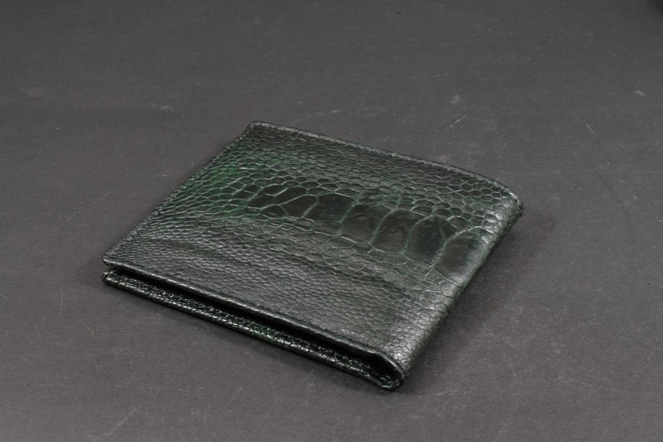 FIRENZE 102 - OSTRICH LEG - DARK GREEN MATTE