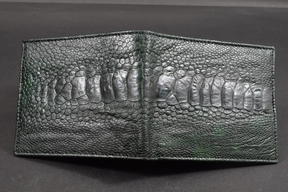 FIRENZE 102 - OSTRICH LEG - DARK GREEN MATTE