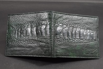 FIRENZE 102 - OSTRICH LEG - DARK GREEN MATTE