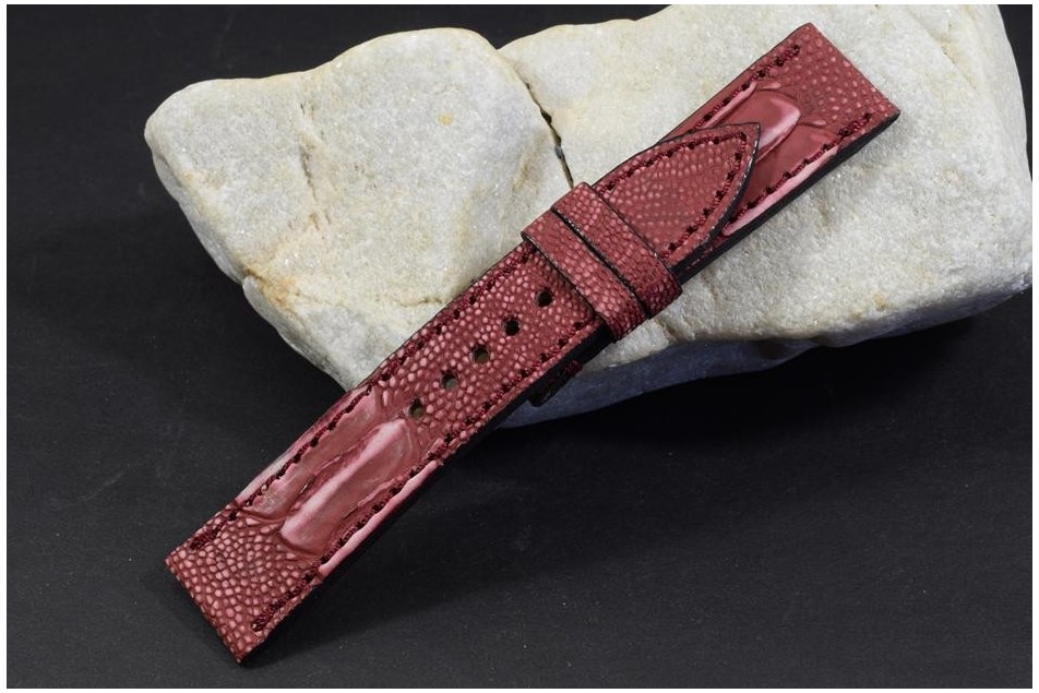 159 STRAUSSENBEIN NUBUK - WEINROT FANTASY 22/20  115/75 MM