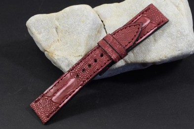 159 STRAUSSENBEIN NUBUK - WEINROT FANTASY 22/20  115/75 MM