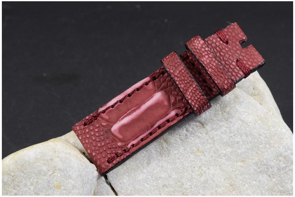 159 STRAUSSENBEIN NUBUK - WEINROT FANTASY 22/20  115/75 MM