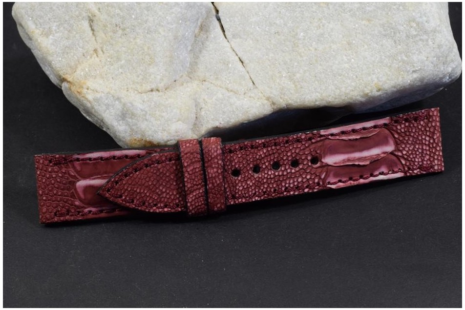 159 STRAUSSENBEIN NUBUK - WEINROT FANTASY 22/20  115/75 MM