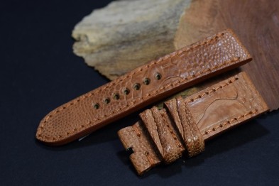 92 PATA AVESTRUZ - MARRON HAVANA 26/26  130/80 MM