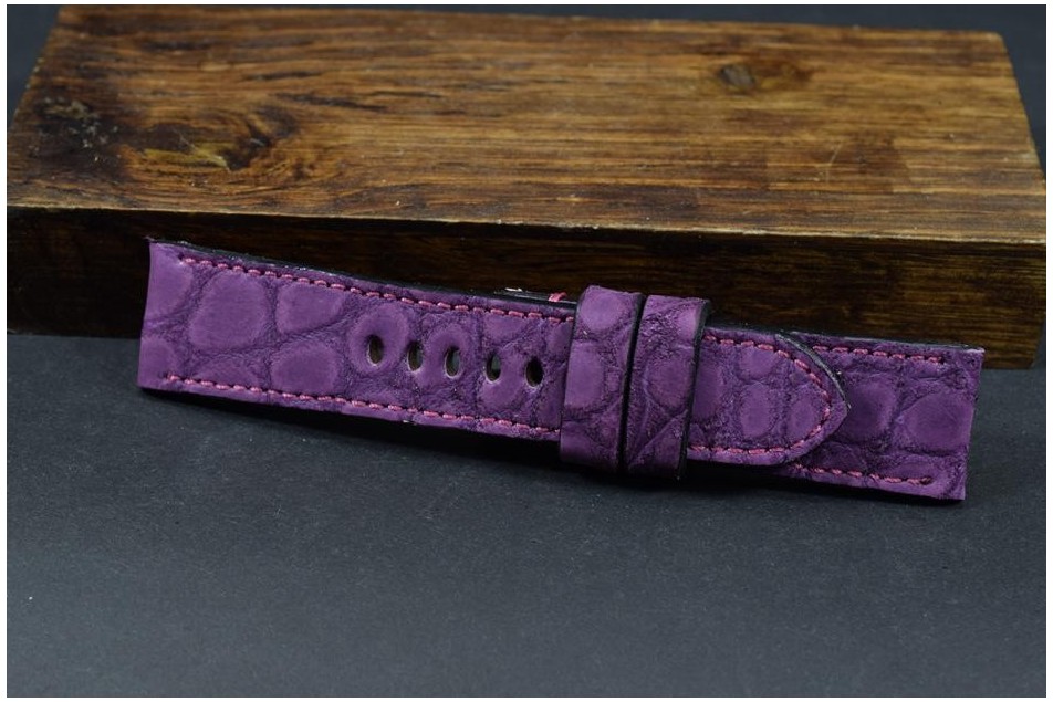 180 ALLIGATOR NUBUCK - PURPLE 24/22  115/75 MM