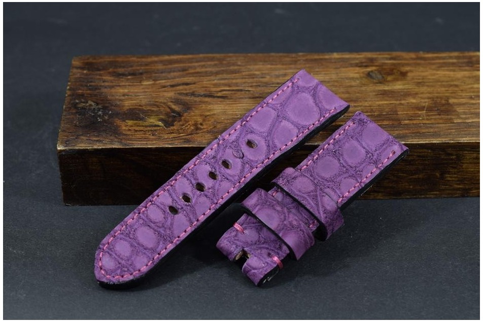 180 ALLIGATOR NUBUCK - PURPLE 24/22  115/75 MM