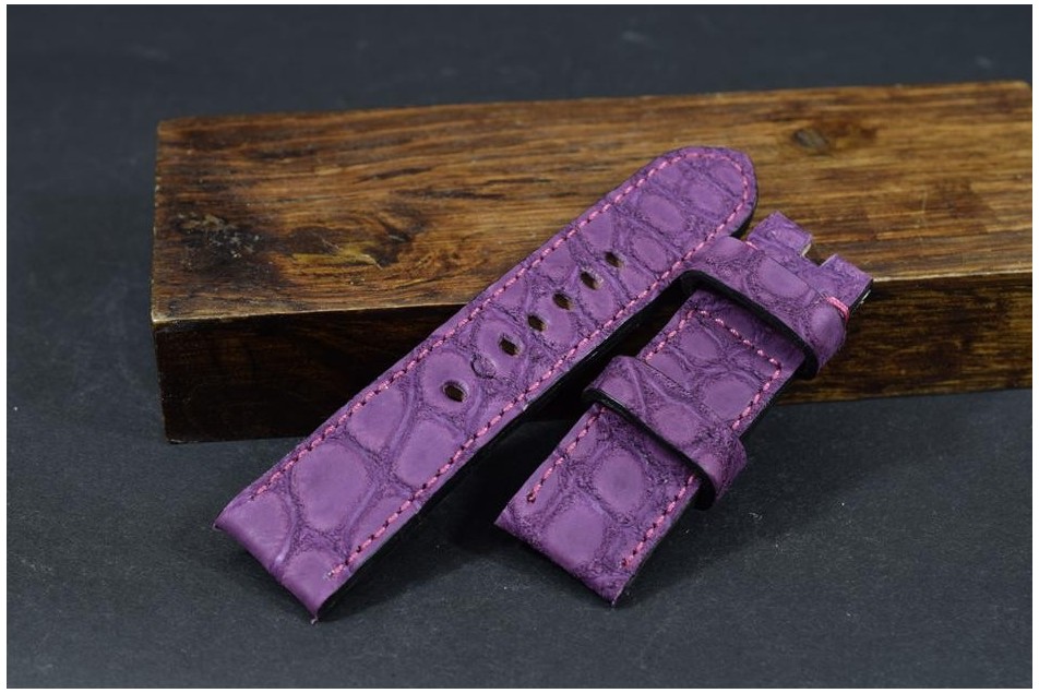 180 ALLIGATOR NUBUCK - PURPLE 24/22  115/75 MM