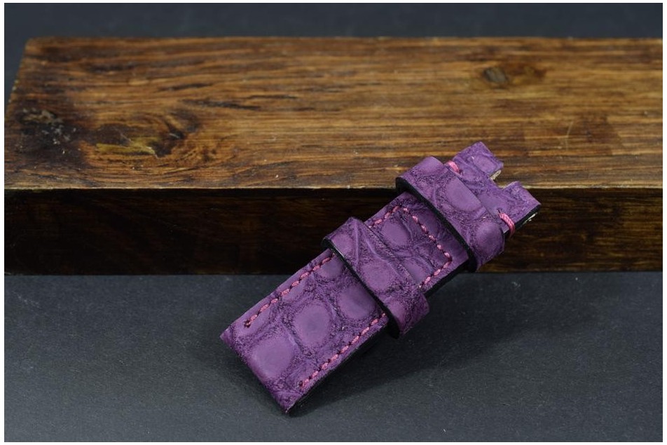 180 ALLIGATOR NUBUCK - PURPLE 24/22  115/75 MM